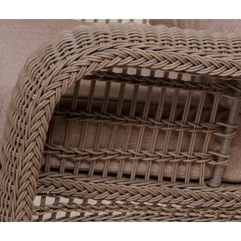 Outdoor Garden Patio 2 PC Cappuccino Furniture Chair Set