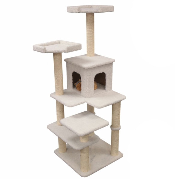 66 inch Bungalow Cat Furniture Tree Condo