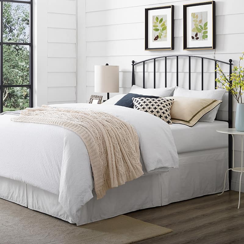 Crosley Whitney Charcoal Finish Metal Full/Queen Arched Headboard