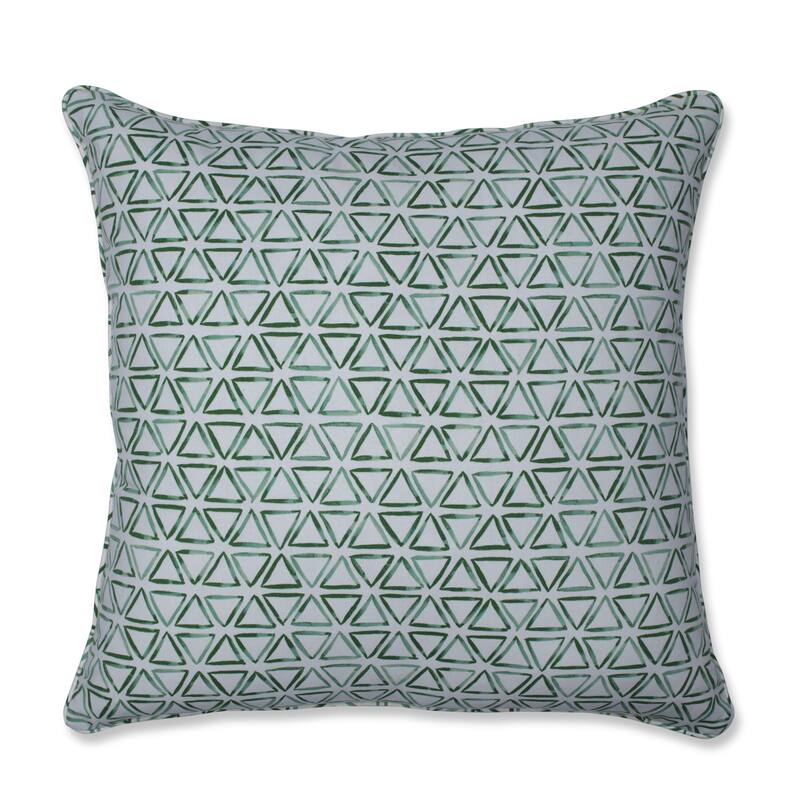 Painted Triangles Verte Throw Pillow - 25 x 25 Floor Pillow