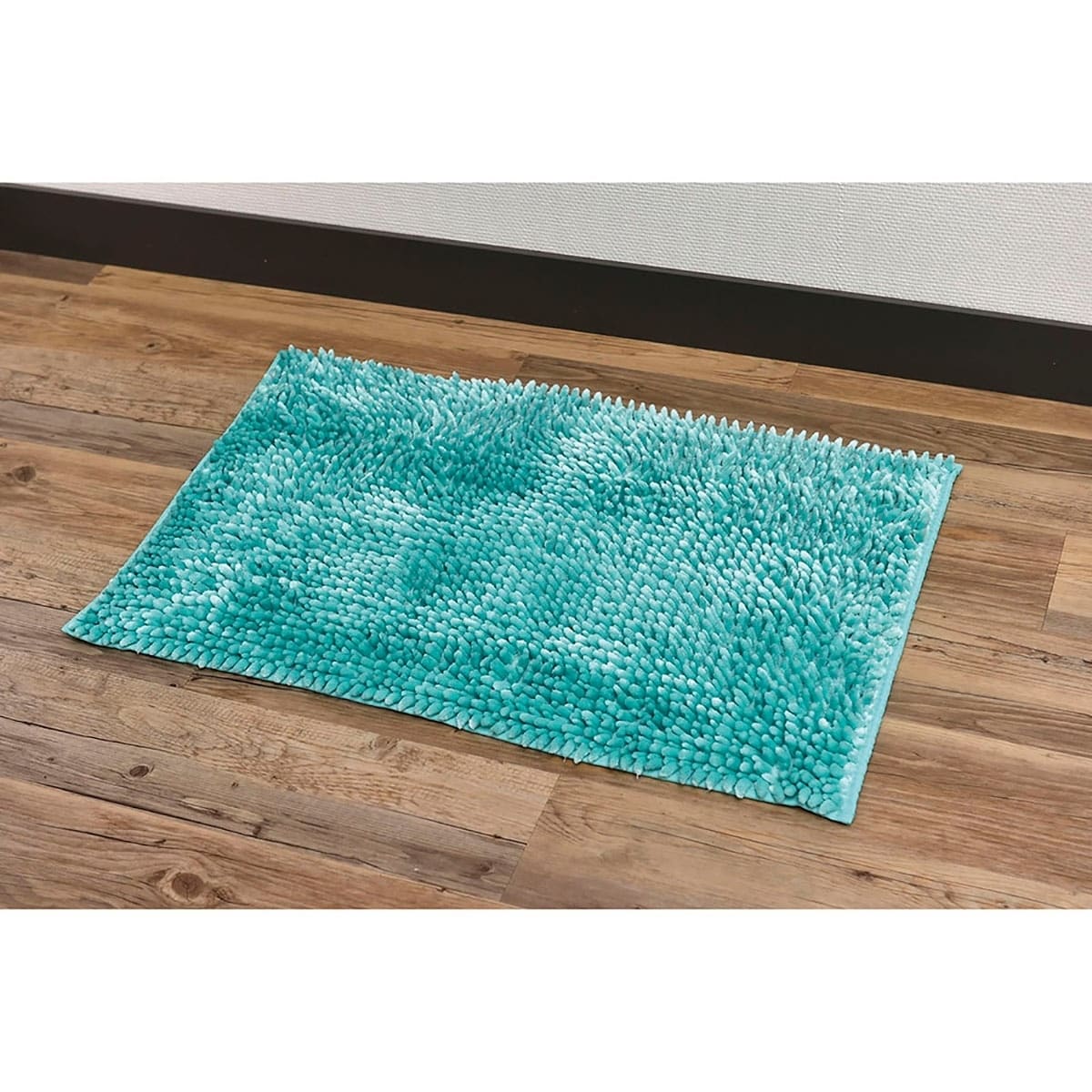 Non Slip Absorbent Machine Washable Bath rugs for Bathroom//Tub//Shower//Floor by Avira Home Microfiber Shaggy 2 Piece Set includes 20x31 inches Bathmats Black Bathroom rugs
