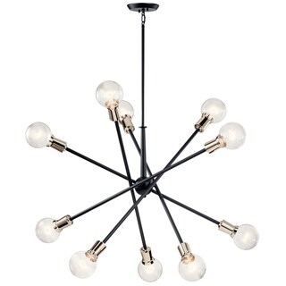 Unbranded Elegant 4 Light Matt Black Crystal Chandelier with Unbranded Elegant 4 Light Matt Black Crystal Chandelier with