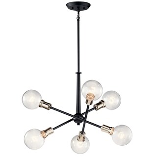 Copper Grove Dvemogili Black Chandelier (8 Lights) - Chandeliers For Bedrooms by Overstock.com