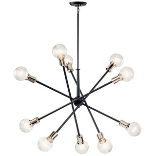 Copper Grove Dvemogili Black Chandelier (10 Lights) - Chandeliers For Bedrooms by Overstock.com