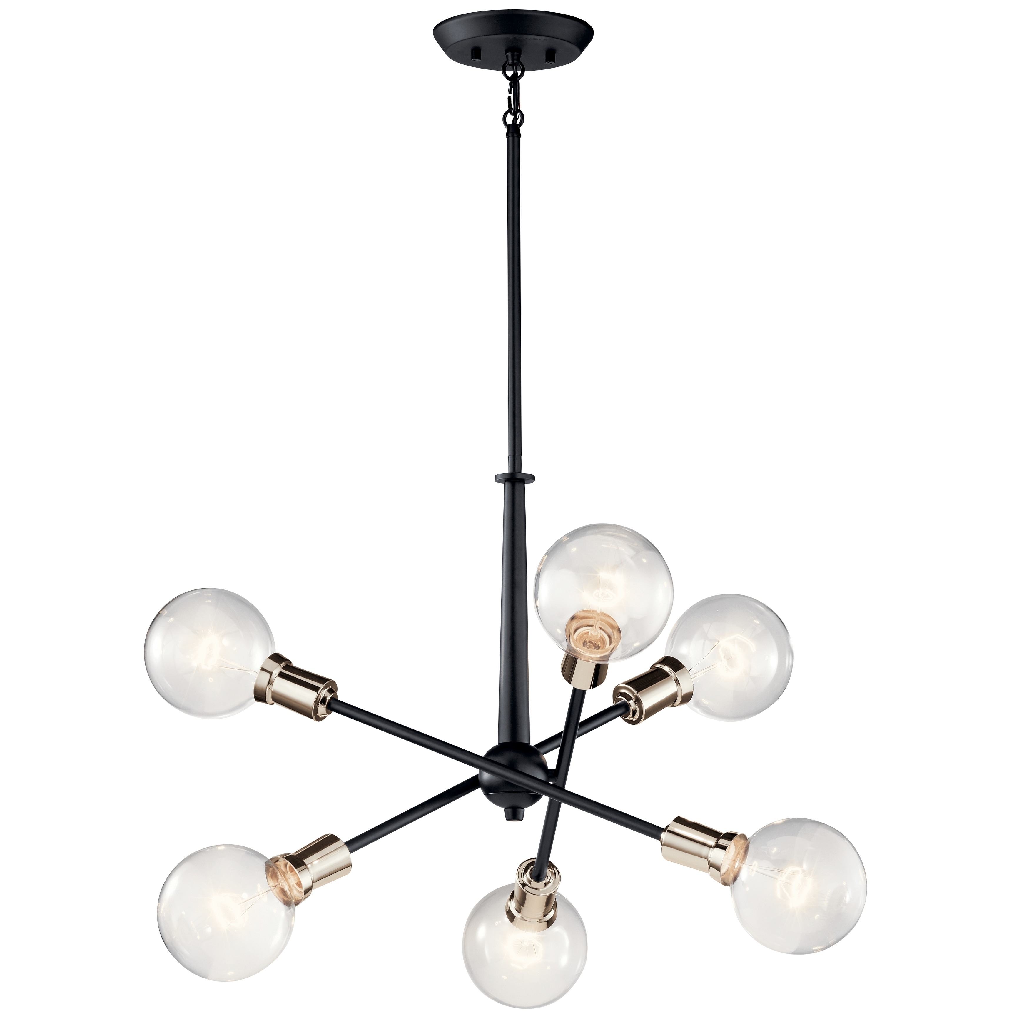 Copper Grove Dvemogili Black Chandelier (6 Lights) - Chandeliers For Bedrooms by Overstock.com