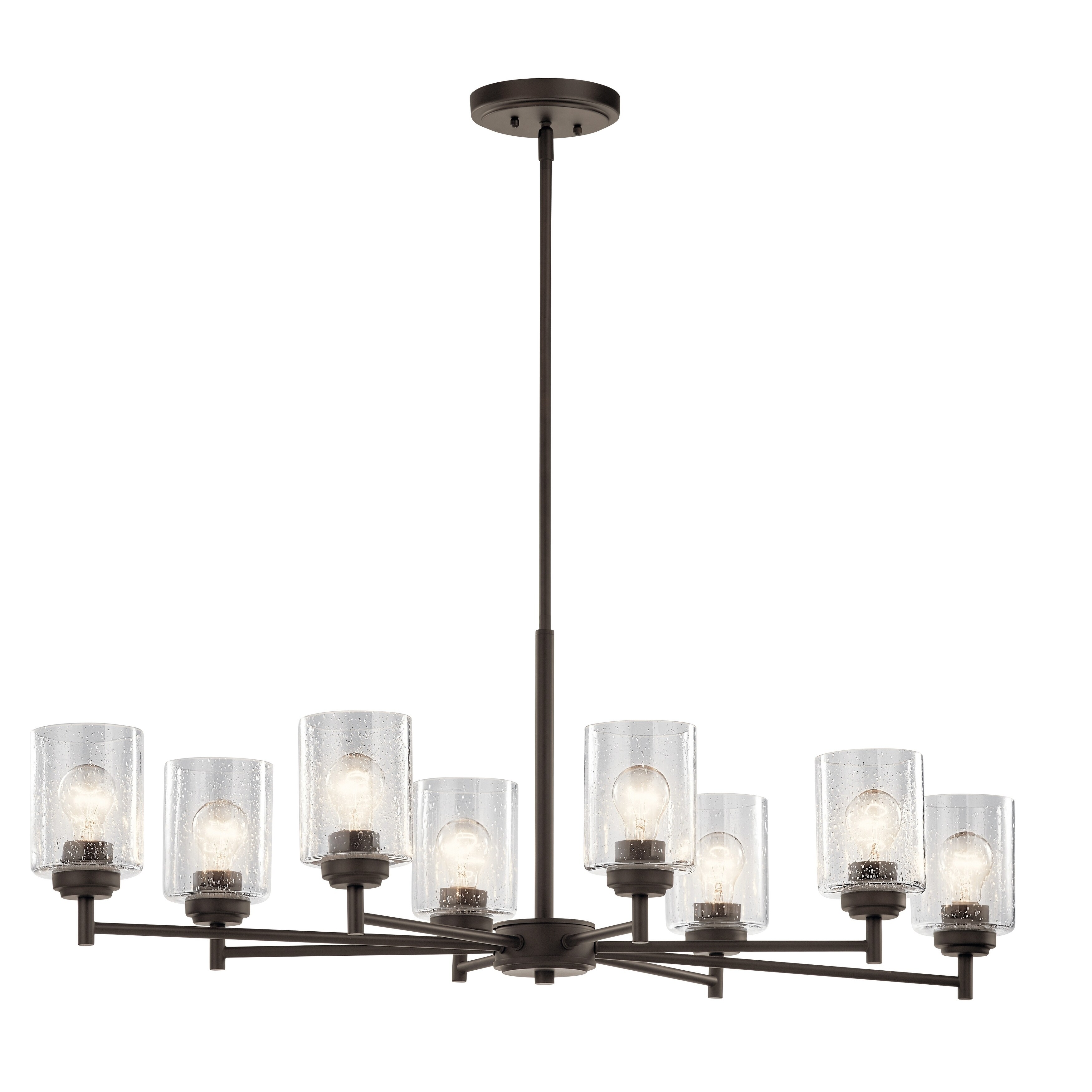 The Gray Barn Saffron 8-light Chandelier (Grey - Nickel - Brushed) - Chandeliers For Bedrooms by Overstock.com