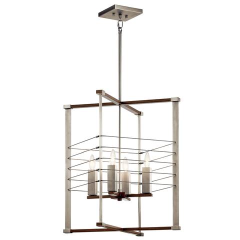 Kichler Lente 4-light Brushed Nickel Foyer Pendant
