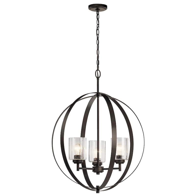 Kichler Lighting Winslow 3-light Globe Chandelier - Olde Bronze