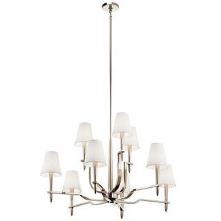 Kichler Kinsey Polished Nickel Chandelier (9 Lights) - Chandeliers For Bedrooms by Overstock.com