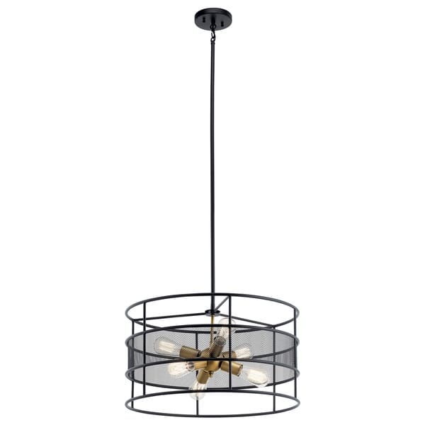 Shop Carbon Loft Espinosa 6 Light Black Chandelier Free Shipping