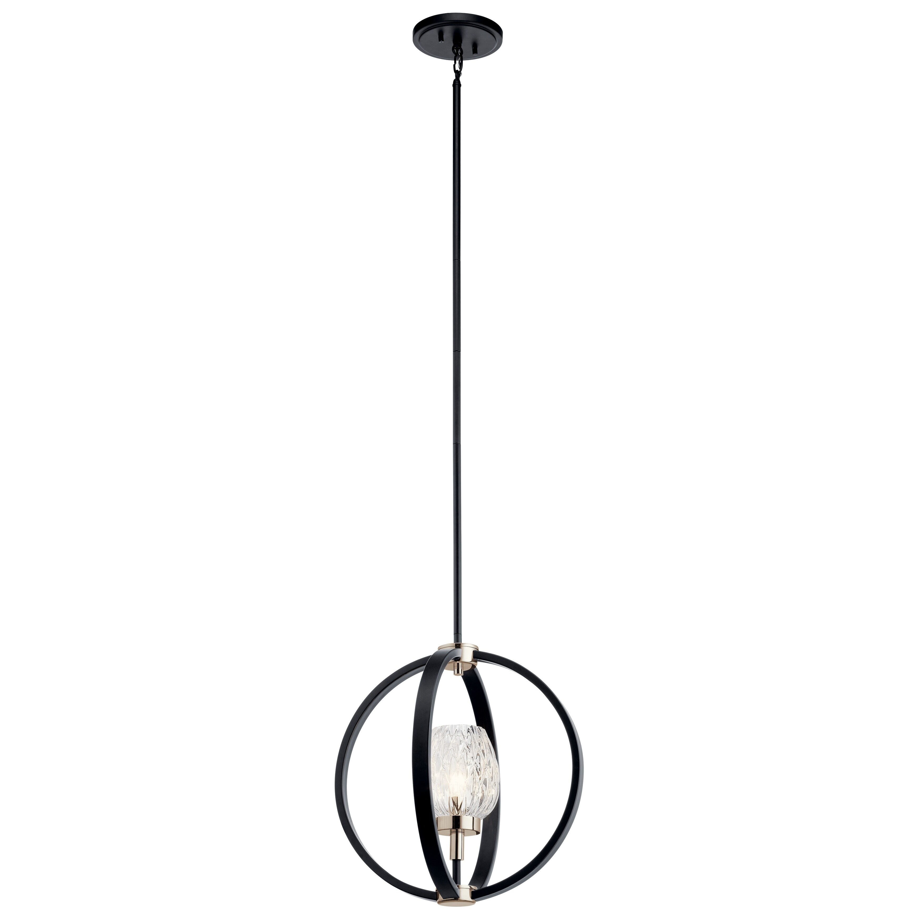 Kichler Moyra 1-light Black Pendant