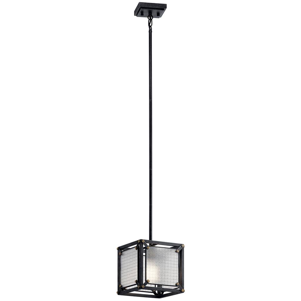 Kichler Steel 1-light Distressed Black Mini Pendant