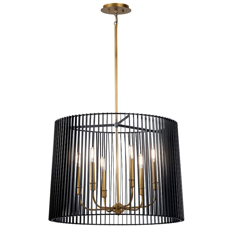 Kichler Linara 6-light Black Chandelier