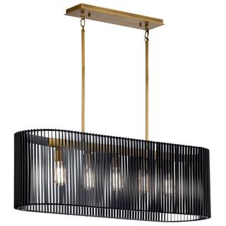 Kichler Linara 5-light Black Linear Chandelier