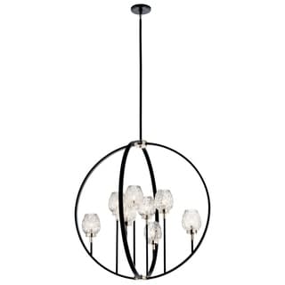 Kichler Moyra Black Chandelier (8 Lights) - Chandeliers For Bedrooms by Overstock.com
