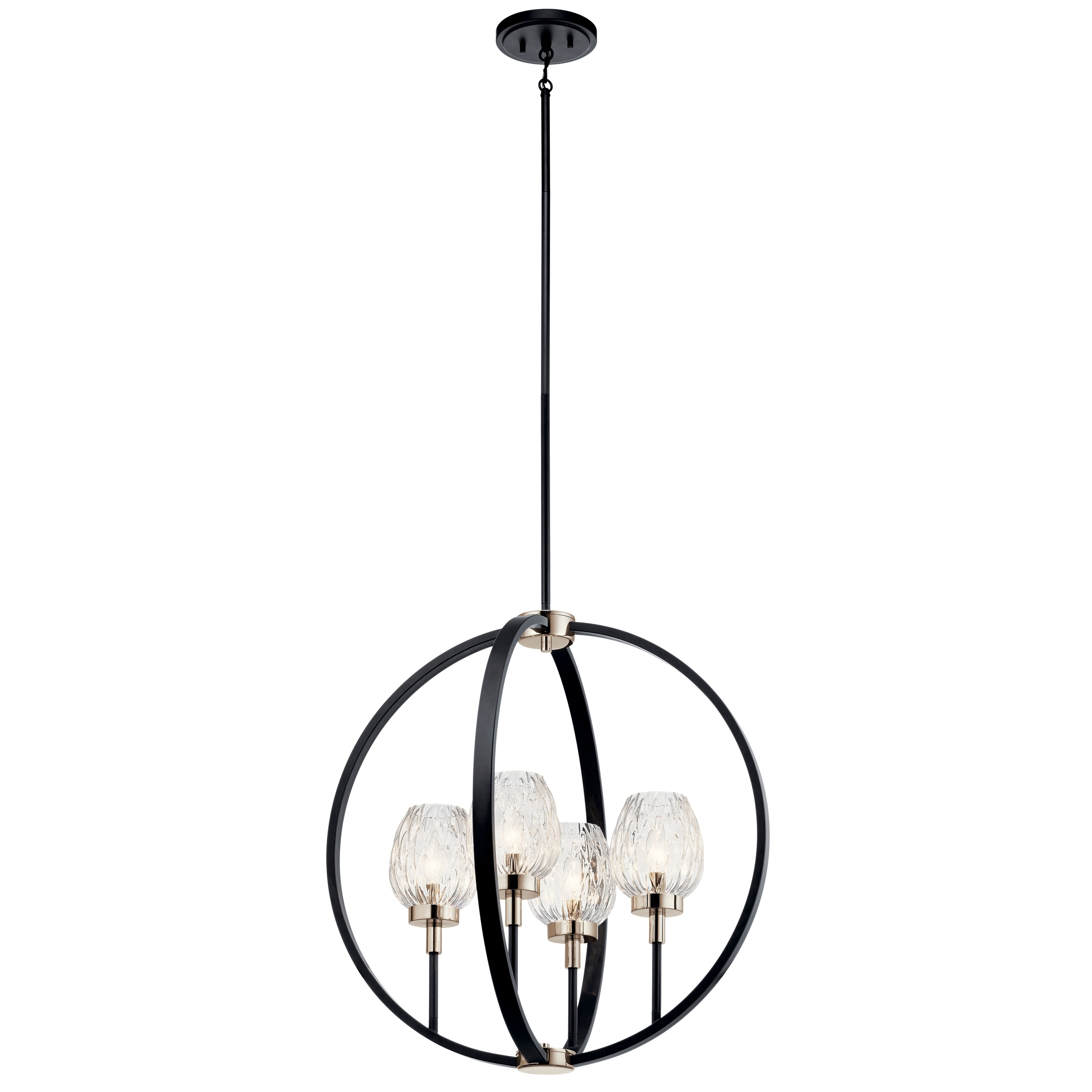 Kichler Moyra Black Chandelier (4 Lights) - Chandeliers For Bedrooms by Overstock.com