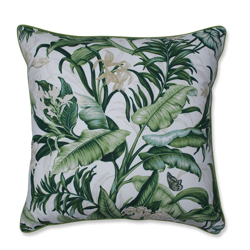 Pillow Perfect Wailea Coast Verte Throw Pillow - 25 x 25 Floor Pillow - Green