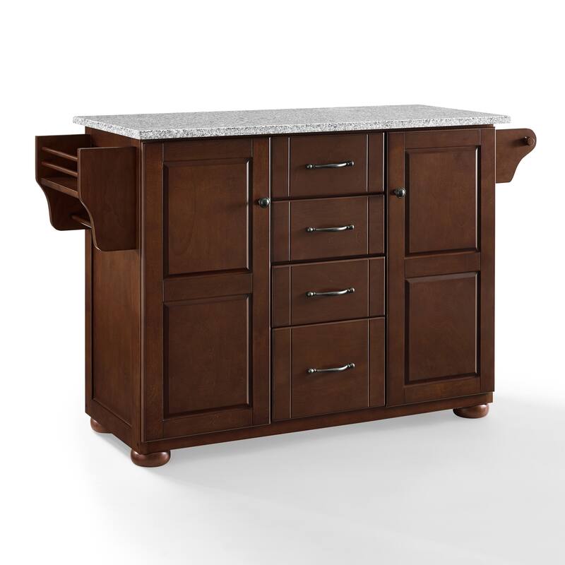 Crosley Eleanor Solid Granite Top Kitchen Island - 51.5 "W x 18 "D x 35.25 "H