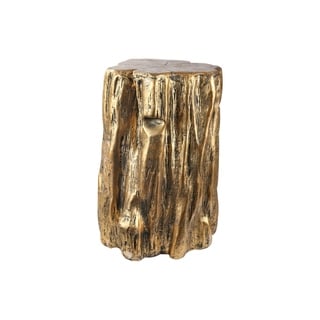 Shop Utc31081 Metal Tree Trunk Stool Metallic Finish Gold