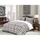 preview thumbnail 6 of 5, Elegant Comfort 3-Piece Plaid Pattern Sherpa-Backing Reversible Comforter Set