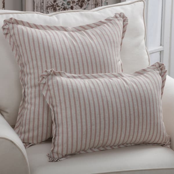 Shop Porch Den Newton Blush Stripe Pattern Throw Pillow Free