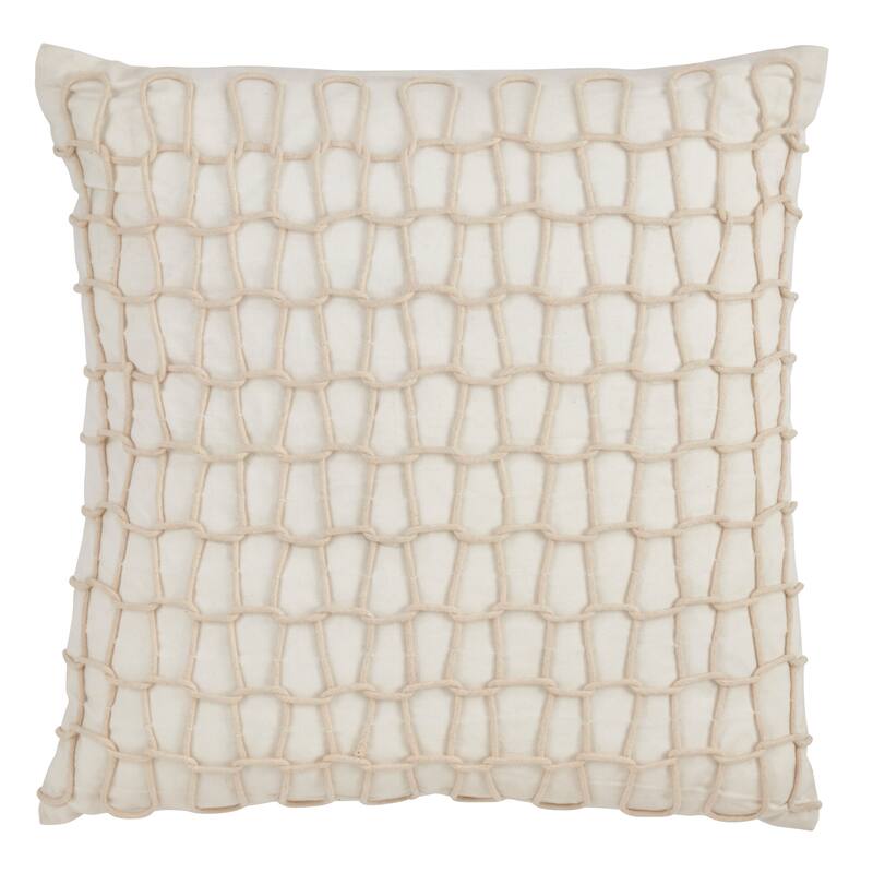 Nautical Rope Down Filled 20 Inch Decorative Throw Pillow