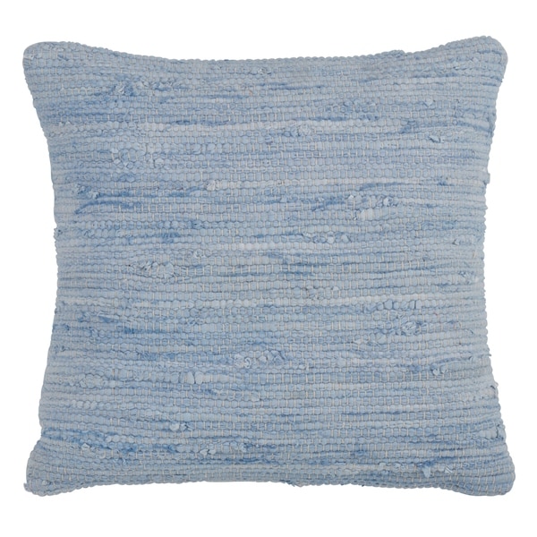 Saro Lifestyle Chindi Design Cotton Down Filled Throw Pillow