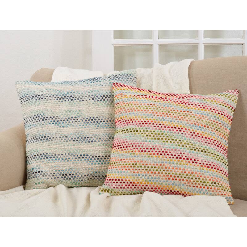Down Filled Throw Pillow With Confetti Design