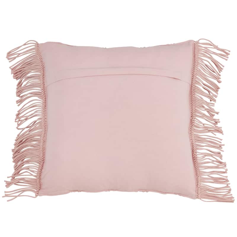 Down Filled Macramé Throw Pillow