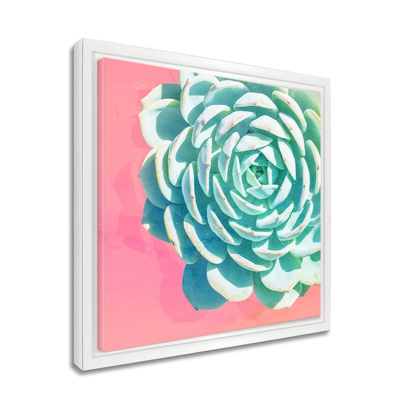 Ready2HangArt 'Awaken II' Framed Succulent Canvas Wall Art