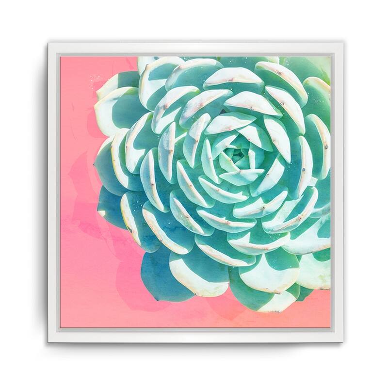 Ready2HangArt 'Awaken II' Framed Succulent Canvas Wall Art
