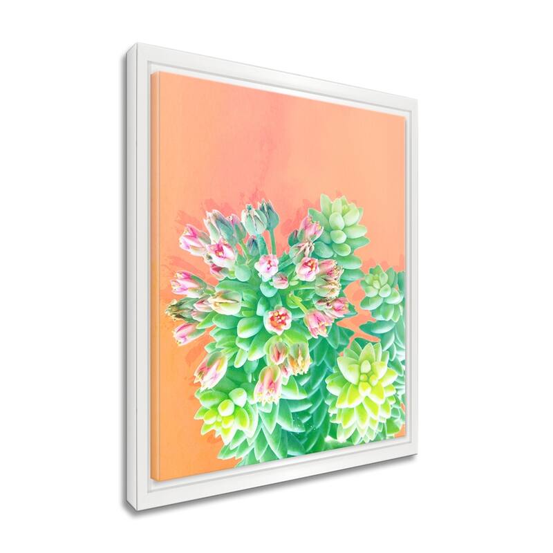 Ready2HangArt 'Fresh Growth' Framed Succulent Canvas Wall Art