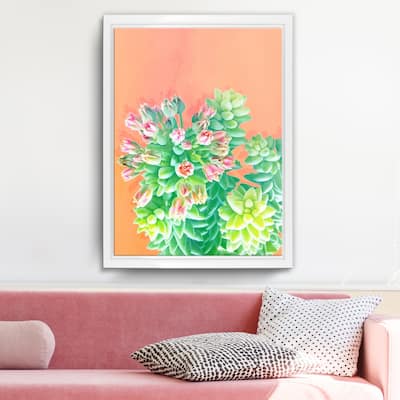 Ready2HangArt 'Fresh Growth' Framed Succulent Canvas Wall Art