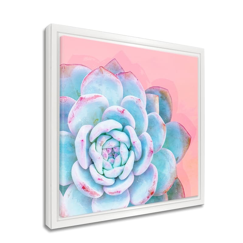 Ready2HangArt 'Awaken I' Framed Succulent Canvas Wall Art