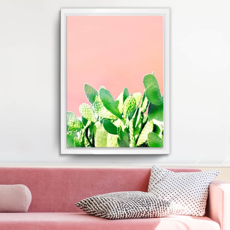 Ready2HangArt 'Heat Rise' Framed Succulent Canvas Wall Art