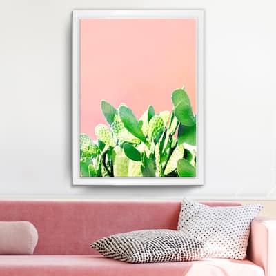 Ready2HangArt 'Heat Rise' Framed Succulent Canvas Wall Art