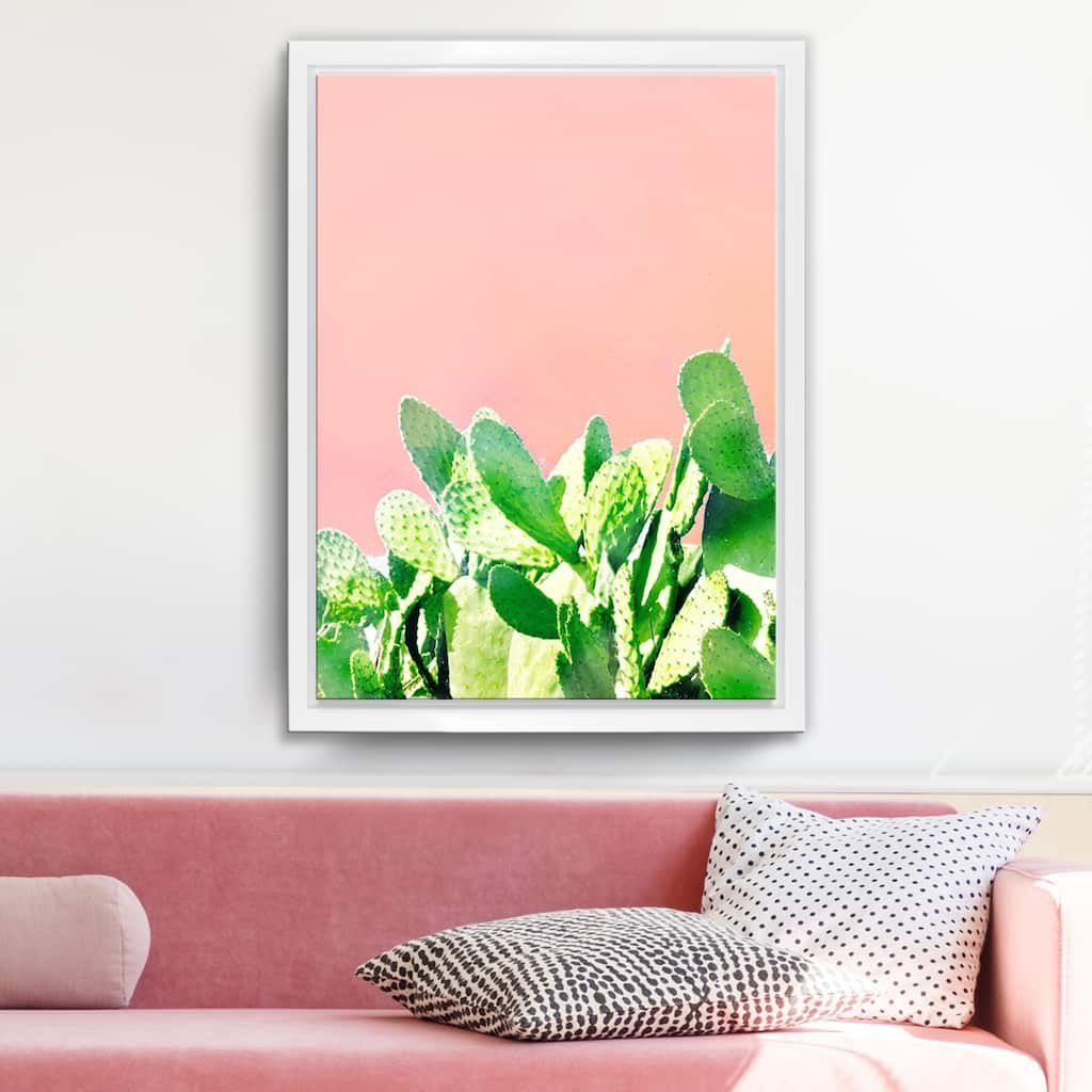 Ready2HangArt 'Heat Rise' Framed Succulent Canvas Wall Art