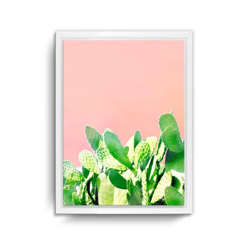 Ready2HangArt 'Heat Rise' Framed Succulent Canvas Wall Art