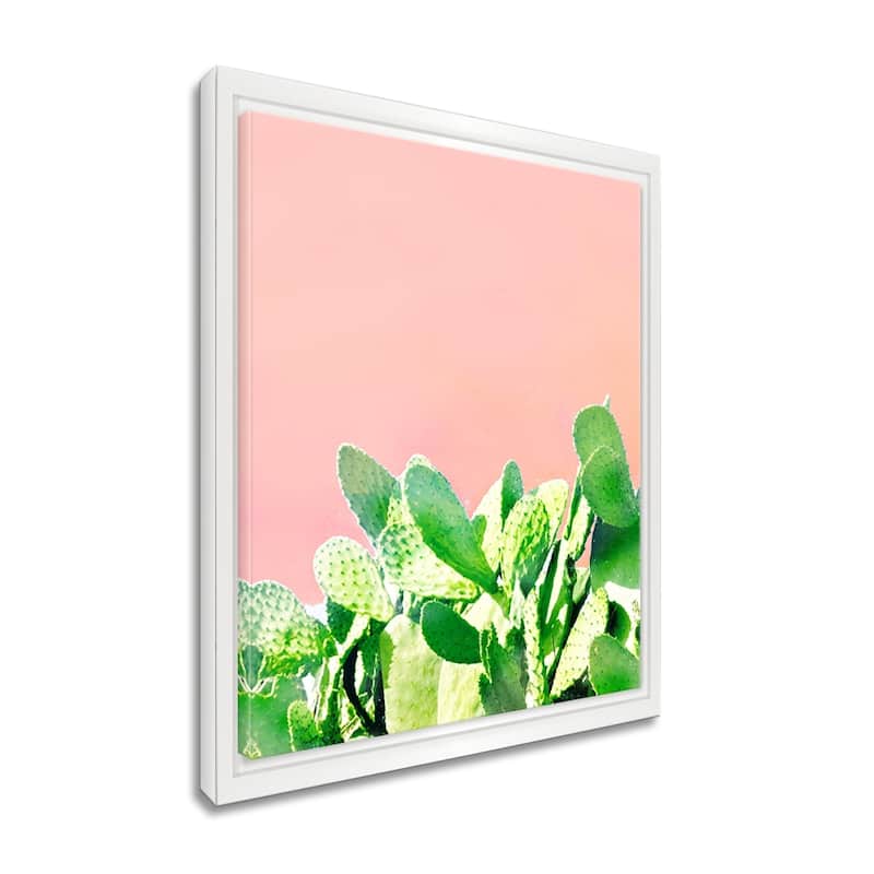 Ready2HangArt 'Heat Rise' Framed Succulent Canvas Wall Art
