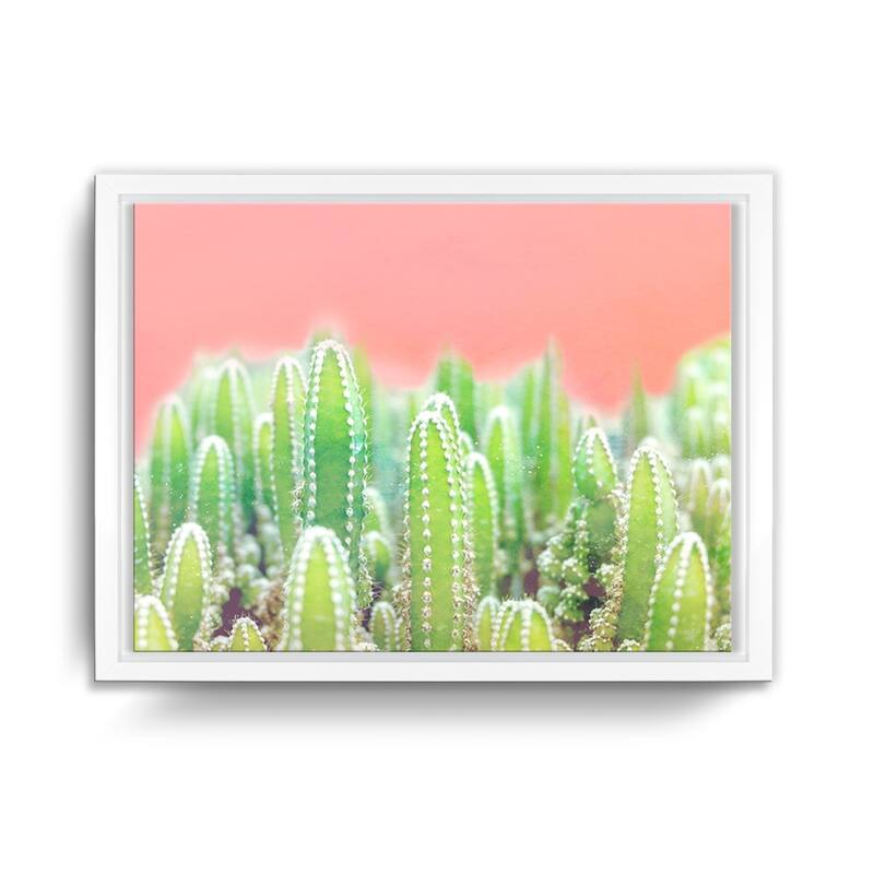 Ready2HangArt 'Warm Thoughts' Framed Succulent Canvas Wall Art