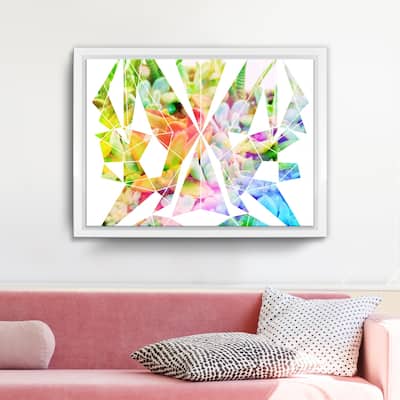 Ready2HangArt 'Spectrum Prism' Framed Succulent Canvas Wall Art