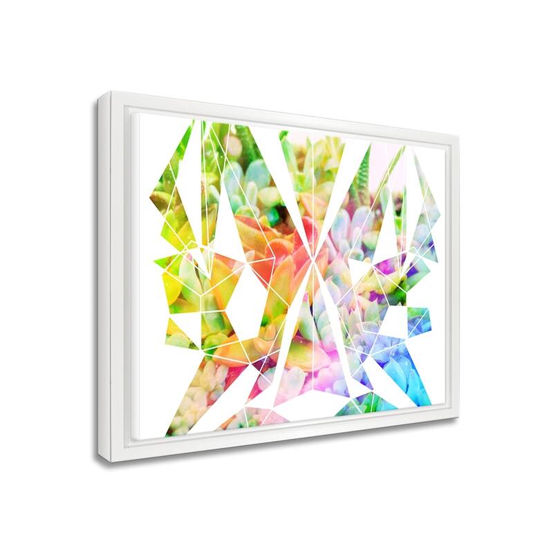 Ready2HangArt 'Spectrum Prism' Framed Succulent Canvas Wall Art