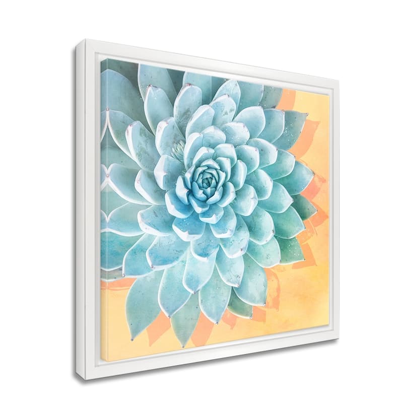 Ready2HangArt 'Awaken III' Framed Succulent Canvas Wall Art
