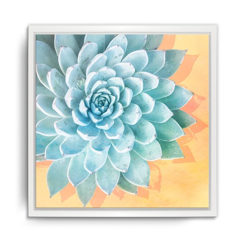 Ready2HangArt 'Awaken III' Framed Succulent Canvas Wall Art