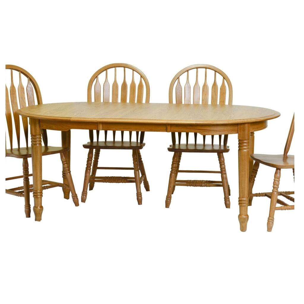 Tucker Harvest Oak Dining Table with Leaf