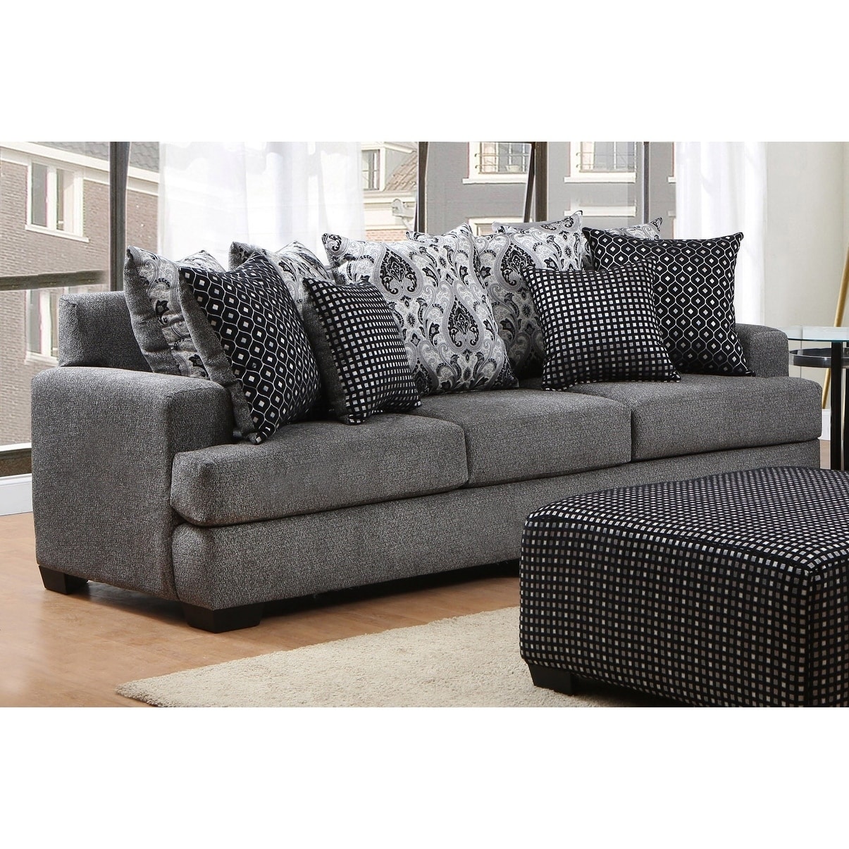 Cook Pathfinder Onyx Pillow Back Sofa 26856635 Cook Pathfinder Onyx Pillow Back Sofa