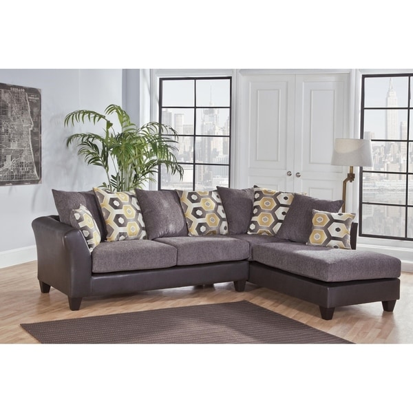 Zeta Dempsey Graphite L-shape Sectional