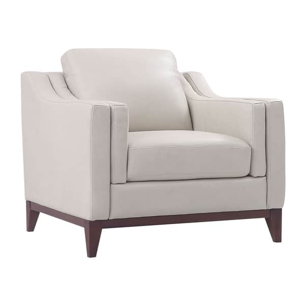 Shop Lydia Top Grain Leather Club Chair Free Shipping Today