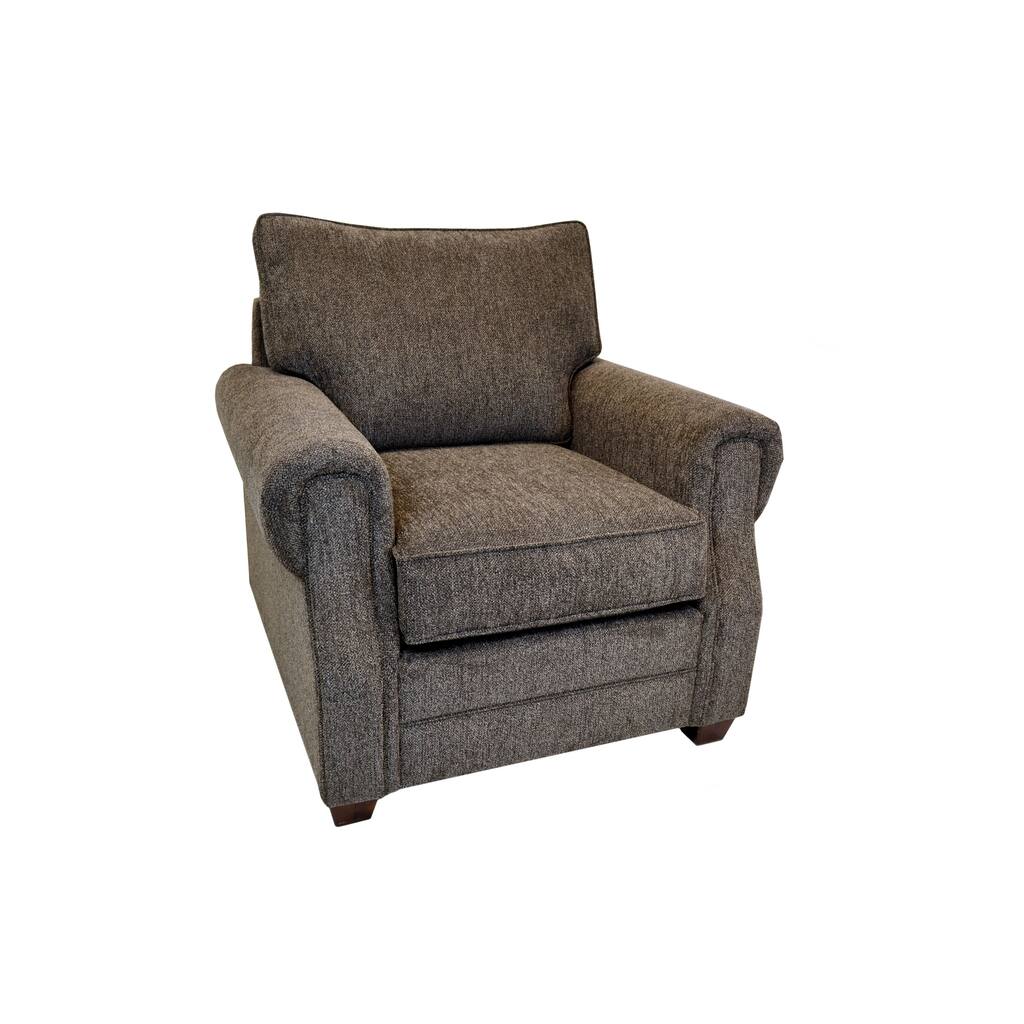 Denver Brown Fabric Arm Chair