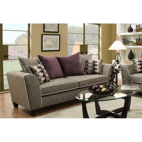 Mellie San Miguel Char Flared Arm Sofa
